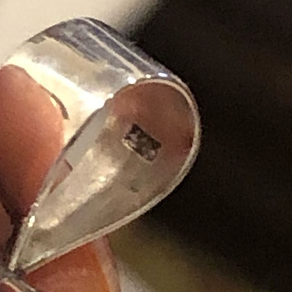 Abalone and Sterling Silver Oval Pendant with Rope Trim Around Bezel - Picture 11 of 15